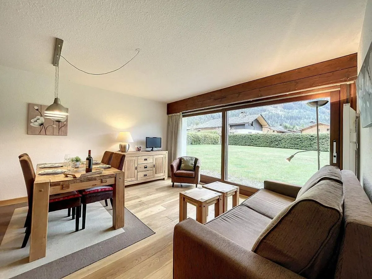 דירות Charmant T3 Lumineux Avec Jardin, Terrasse Et Parking Aux Praz De Chamonix - Fr-1-507-48 צרפת